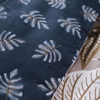 Parure de lit Sunshine - 2 personnes - 220 x 240 cm - 100% coton - Ble