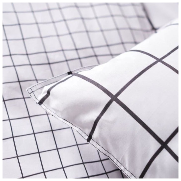 Parure de lit Sunshine - 2 personnes - 220 x 240 cm - 100% coton - Bla