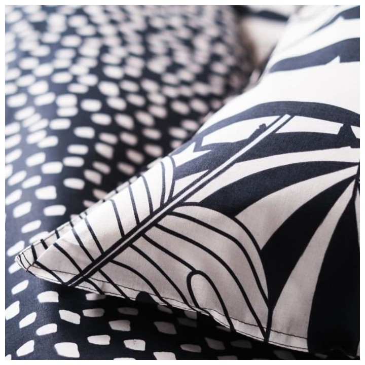 Parure de lit Sunshine - 2 personnes - 240 x 260 cm - 100% coton - Bla