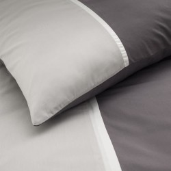 TODAY Parure de lit Gabin - 220 x 240 cm - Percale Gris