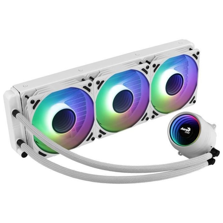 AEROCOOL Mirage L360 ARGB Blanc - Kit de refroidissement watercooling