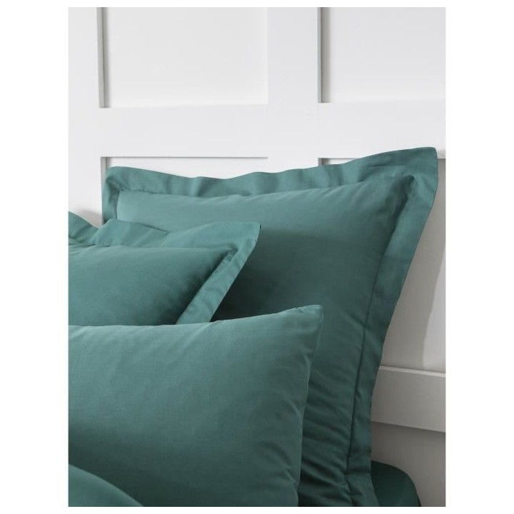 TODAY Taie d'oreiller 100% coton - 75x75 cm - Emeraude TODAY