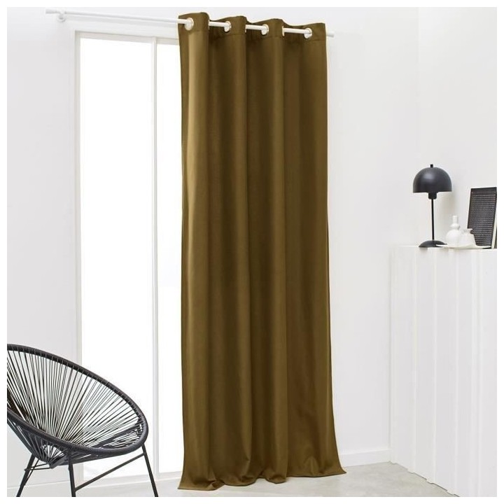 TODAY Rideau Isolant Thermique Essential Uni - 140 x 240 cm - Bronze
