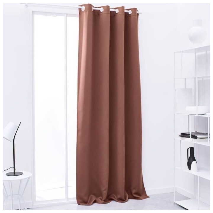 TODAY Rideau Occultant Essential Uni - 140 x 240 cm - Terracotta