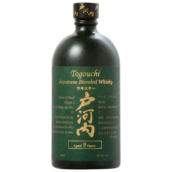 Whisky Togouchi 9 ans - Blended whisky - Japon - 40%vol - 70cl sous é