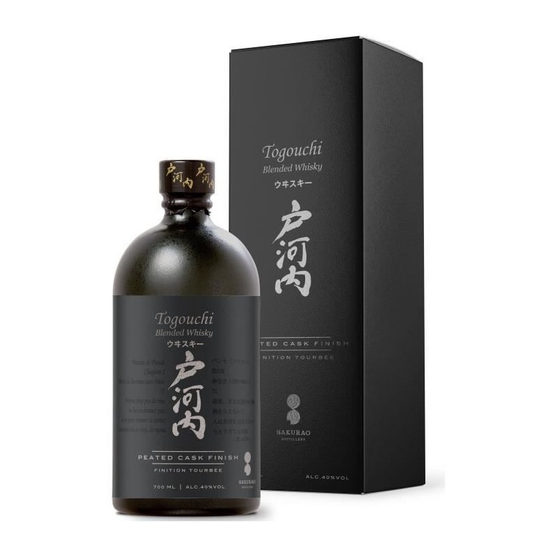 Togouchi - Finition Tourbée - Blended Whisky Japonais - 40,0% Vol. - 70 cl - Etui