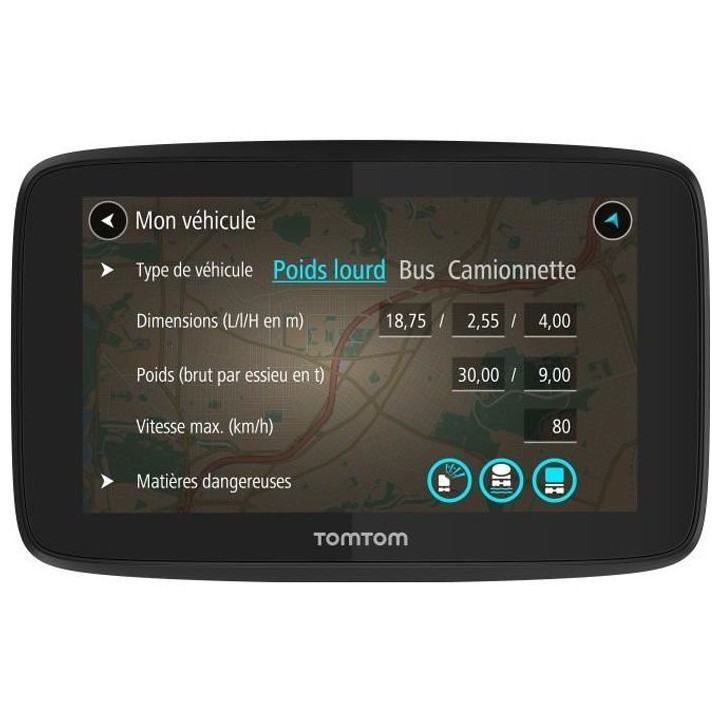 TomTom GO Professional 620 - GPS poids lourds 6 pouces, cartographie E