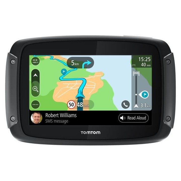 TomTom Rider 500 - GPS Moto 4,3 pouces, cartographie Europe 49 pays, W