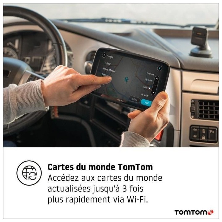 TomTom GPS Poids Lourd GO Expert - Écran Capacitif 5, POI et parcours
