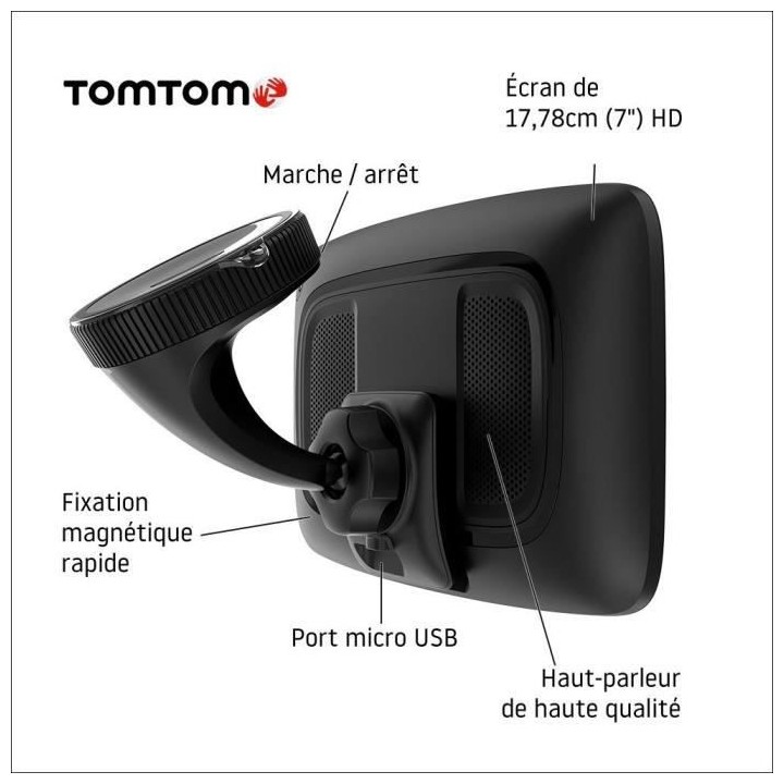 TOM TOM - GPS GO Camper Max Camping-Car et Caravane - écran HD 7 - Ca