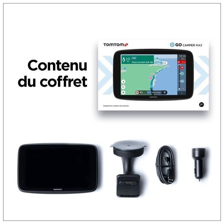 TOM TOM - GPS GO Camper Max Camping-Car et Caravane - écran HD 7 - Ca