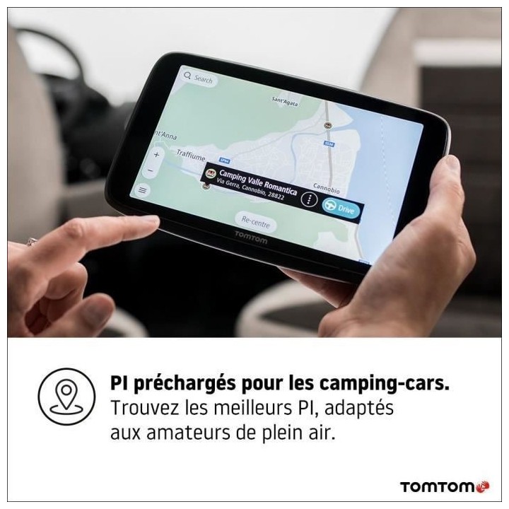 TOM TOM - GPS GO Camper Max Camping-Car et Caravane - écran HD 7 - Ca