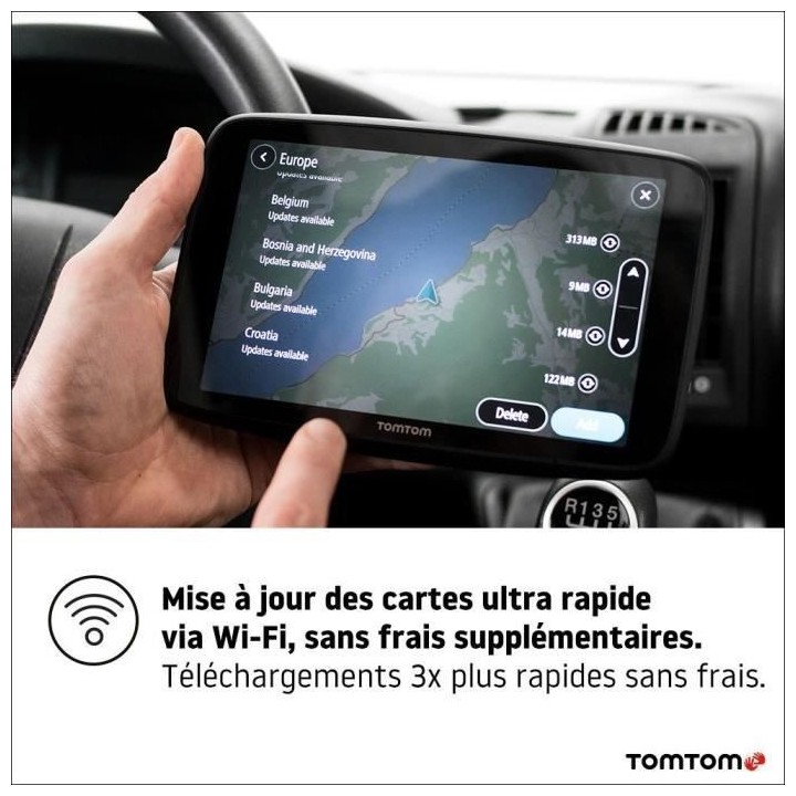 TOM TOM - GPS GO Camper Max Camping-Car et Caravane - écran HD 7 - Ca