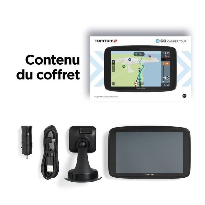 TOM TOM GO Camper Tour - GPS Camping-Car et Caravane - Ecran 6 - Carto