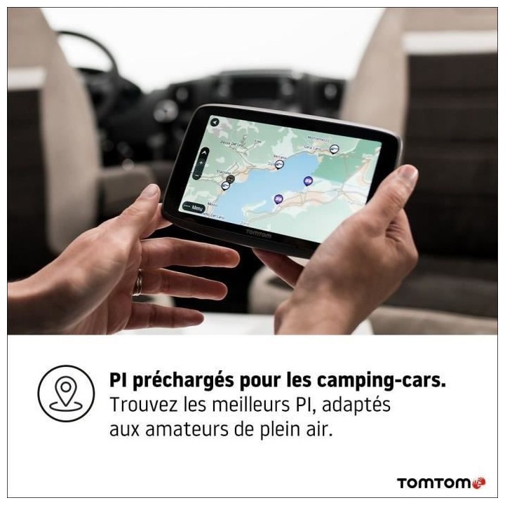 TOM TOM GO Camper Tour - GPS Camping-Car et Caravane - Ecran 6 - Carto