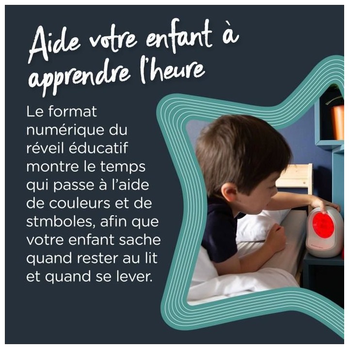 TOMMEE TIPPEE réveil éducatif connecté, aide au sommeil pour les en