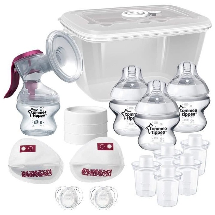 TOMMEE TIPPEE Starter Kit Allaitement Manuel Made for Me, tire-lait ma