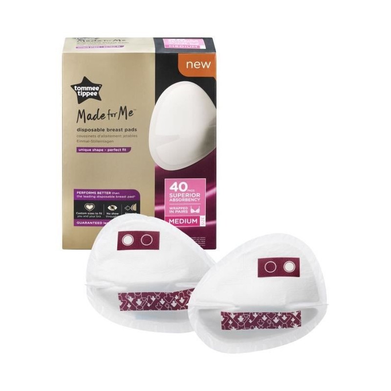 TOMMEE TIPPEE Coussinets d'Allaitement Jetables x40 Taille M