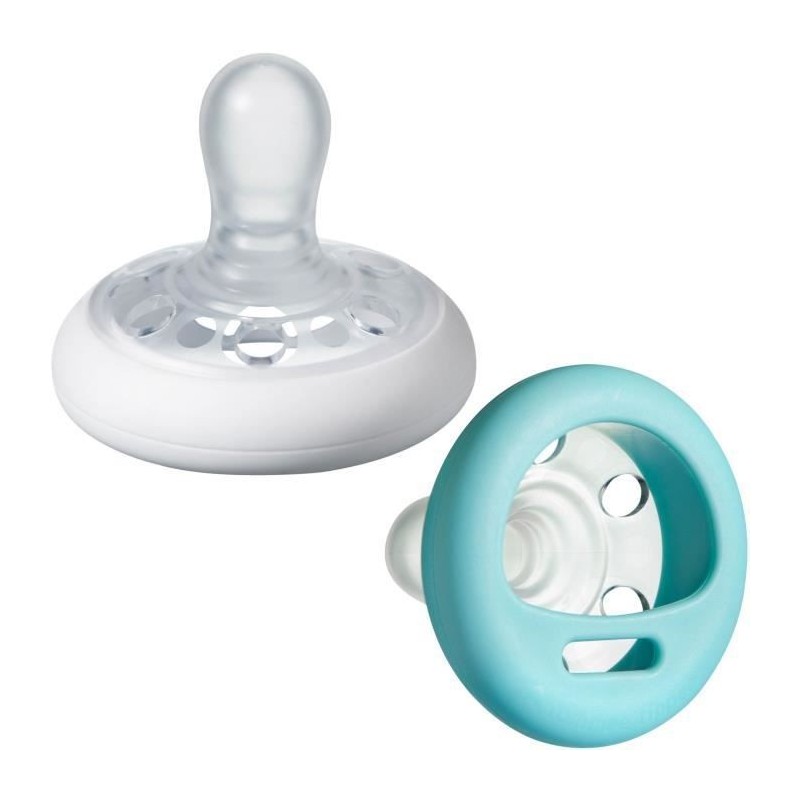 TOMMEE TIPPEE Sucette Closer to Nature Forme Naturelle, x2 6-18 Mois