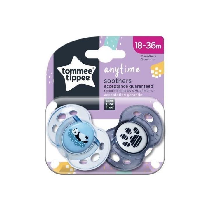 TOMMEE TIPPEE Sucette CTN Classique 18-36m Mixte x2