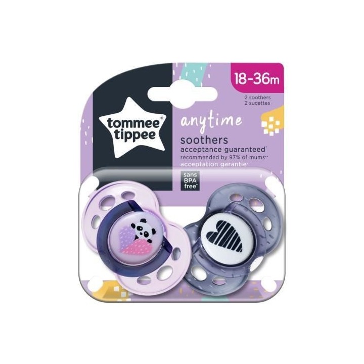 TOMMEE TIPPEE Sucette CTN Classique 18-36m Mixte x2