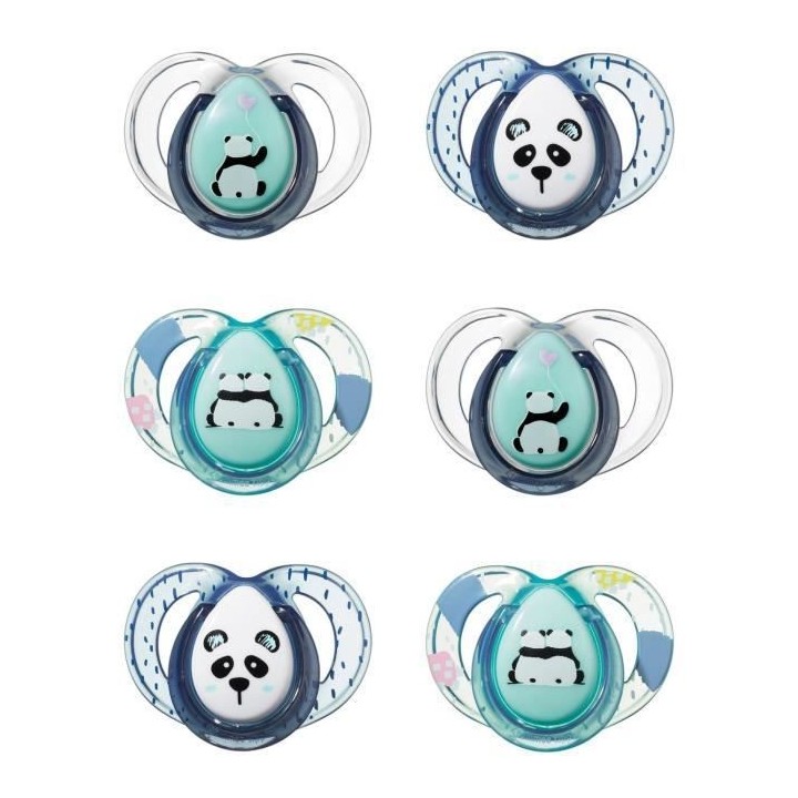 TOMMEE TIPPEE Sucette CTN Classique x6 6-18m non aléatoire