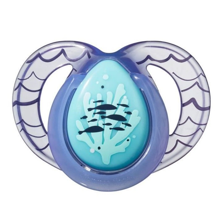 TOMMEE TIPPEE Sucette CTN Nuit x6 6-18 mois non aléatoire