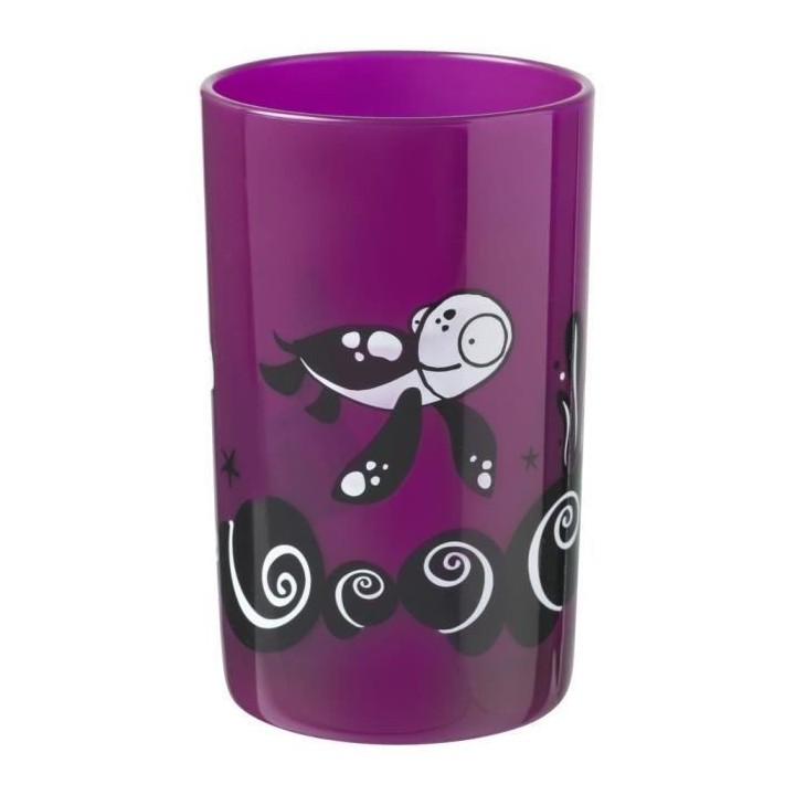 Tommee Tippee Tasse Anti-chute Supercup Couvercle-Déco Violet