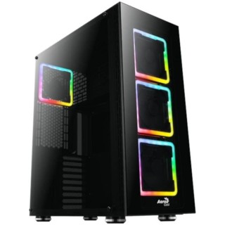 AEROCOOL BOITIER PC Tor Pro - RGB - Noir - Verre trempé - Format E-AT