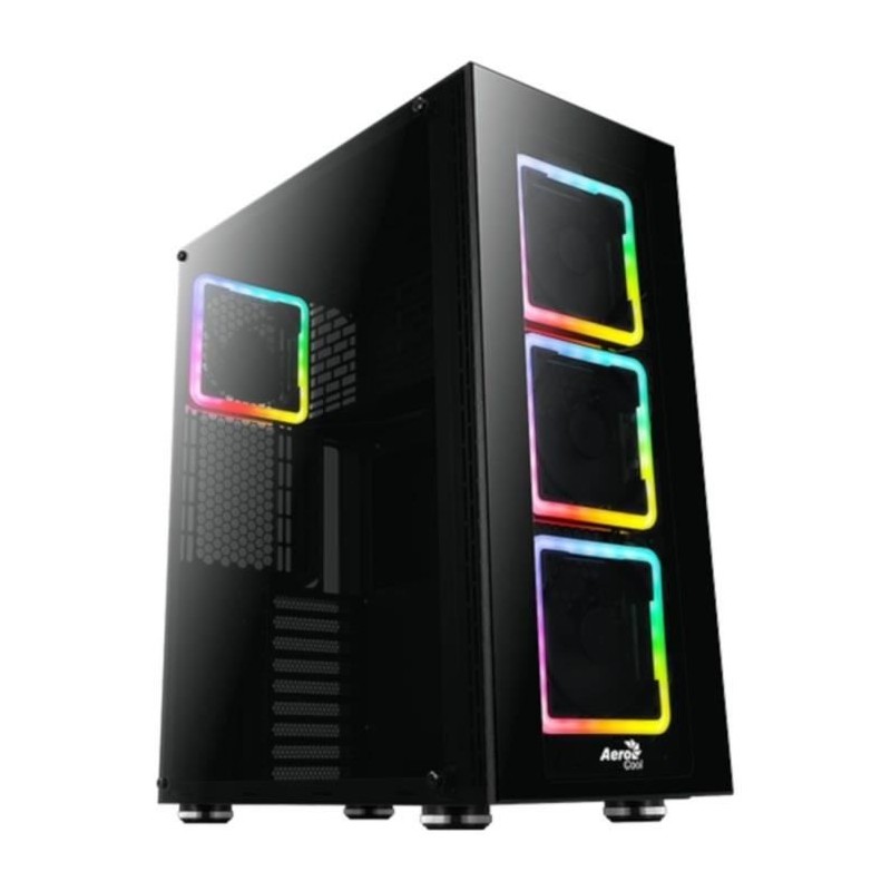 AEROCOOL BOITIER PC Tor Pro - RGB - Noir - Verre trempé - Format E-ATX (ACCF-PB11043.11)