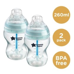 TOMMEE TIPPEE Biberon Anti colique avancé, lot de 2, 260ml