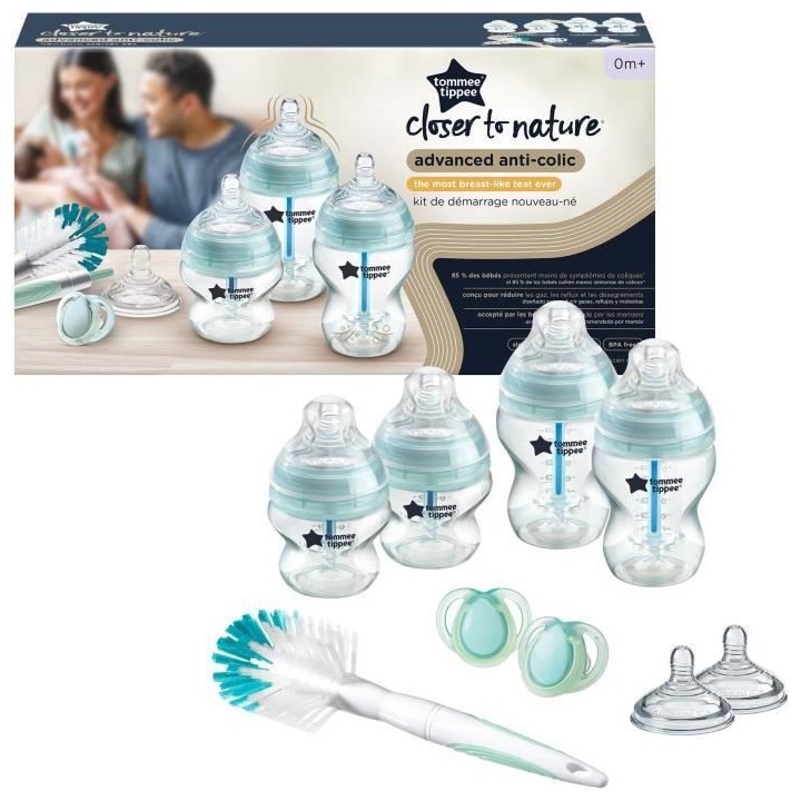 Tommee Tippee Anti-Colique Avancé Starter Kit Naissance Bleu 150ml