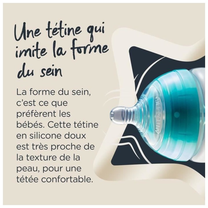 Tommee Tippee Anti-Colique Avancé Starter Kit Naissance Bleu 150ml
