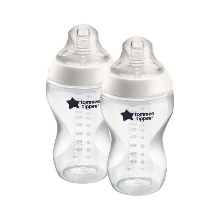 Tommee Tippee Closer To Nature Biberon, Lot de 2, 340ml