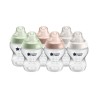 Tommee Tippee - Biberons Closer to Nature - Tétine Imitant le Sein Maternel Valve Anti-Colique - 260 ml - Lot de 6