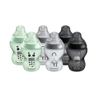 Tommee Tippee - Lot de 6 biberons Closer to Nature - Tétine valve Ant