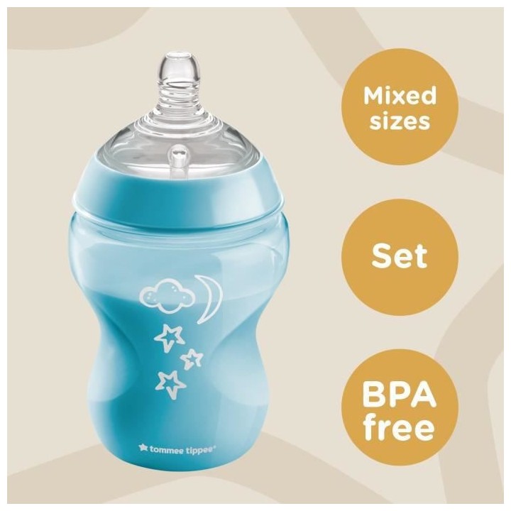 Tommee Tippee - Kit Naissance Biberons Anti-Colique Avancé - Tétine