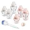 Tommee Tippee - Biberons Coffret Naissance Closer to Nature - Tétine Anti-Colique - Rose