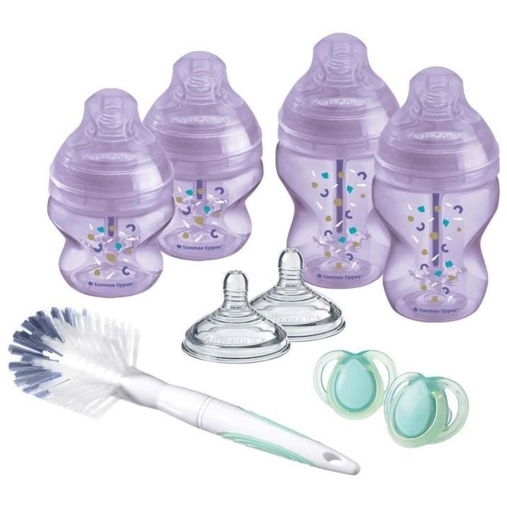 Tommee Tippee Kit Naissance Biberons Anti-Colique Avancé - Tétine va