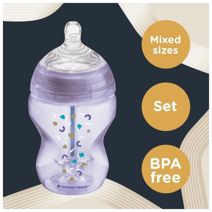 Tommee Tippee Kit Naissance Biberons Anti-Colique Avancé - Tétine va