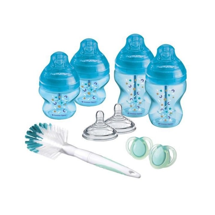 Tommee Tippee Kit Naissance Biberons Anti-Colique Avancé - Tétine va