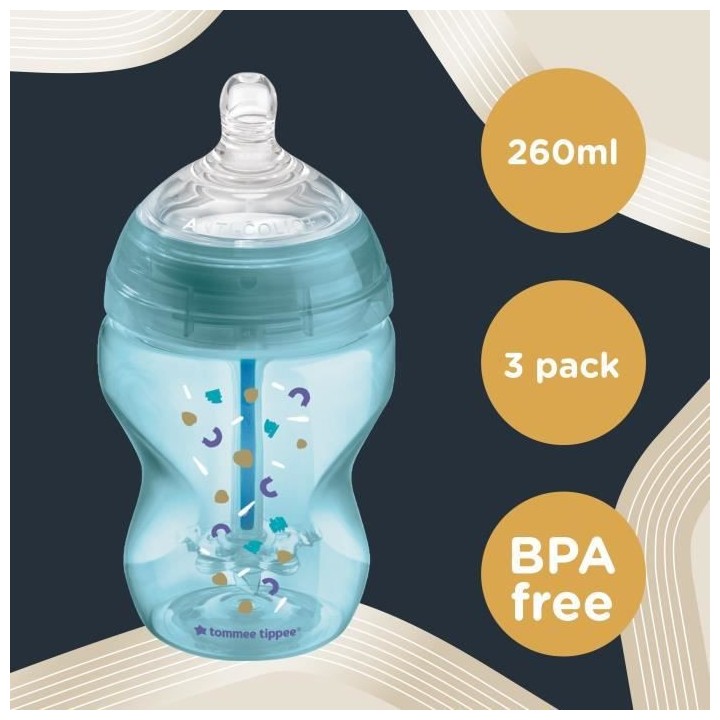 Tommee Tippee Kit Naissance Biberons Anti-Colique Avancé - Tétine va