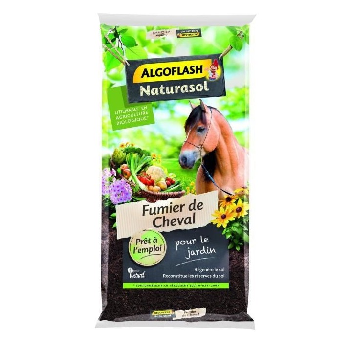 ALGOFLASH NATURASOL Fumier de cheval - 15kg