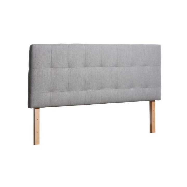 Tete de lit AGADIR - Couchage 140x190 cm - Tissu beige - L 152 x P 8 x