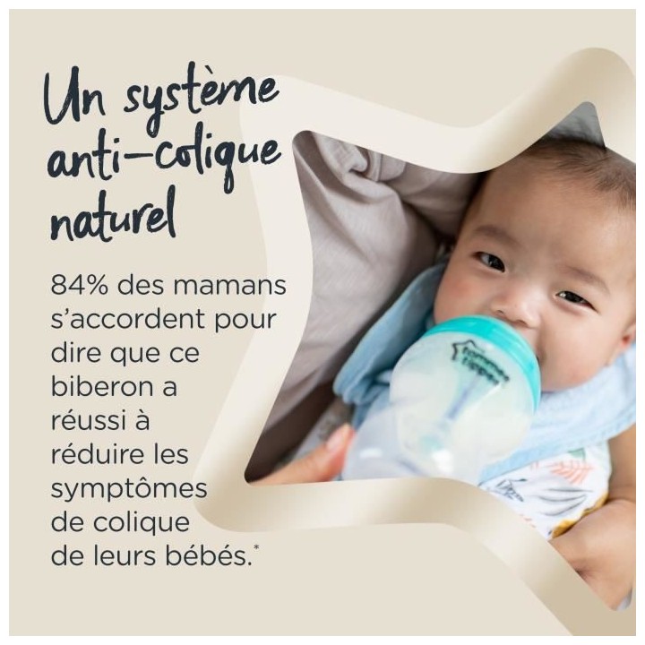 Tommee Tippee - Lot de 6 tétines de Biberon Anti-Colique Avancé - D