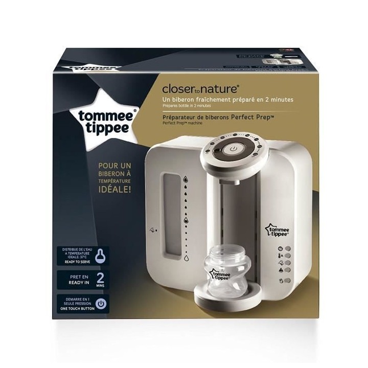 TOMMEE TIPPEE Perfect Prep Préparateur de Biberons, Blanc