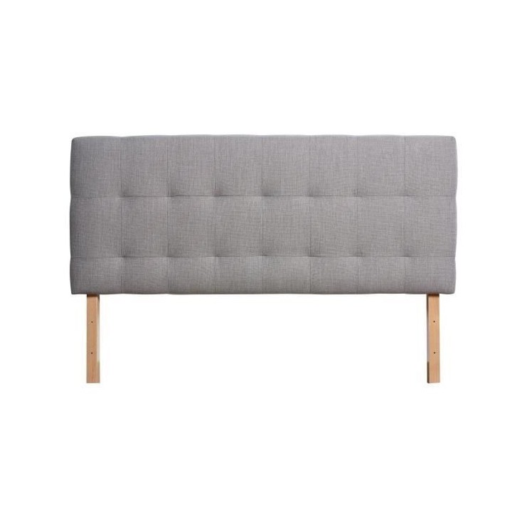 Tete de lit AGADIR - Couchage 140x190 cm - Tissu beige - L 152 x P 8 x