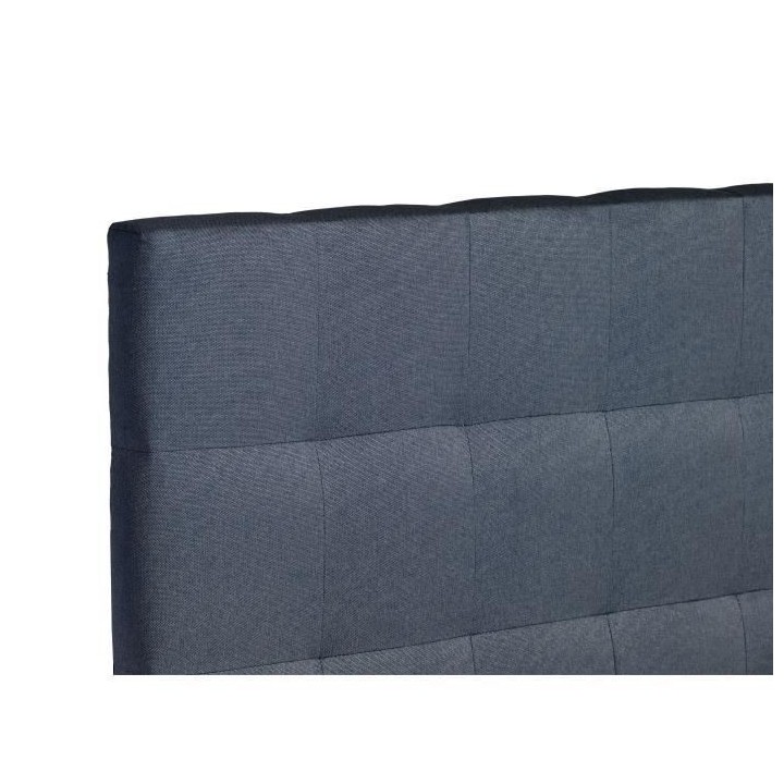 Tete de lit AGADIR - Couchage 140x190 cm - Tissu bleu - L 152 x P 8 x