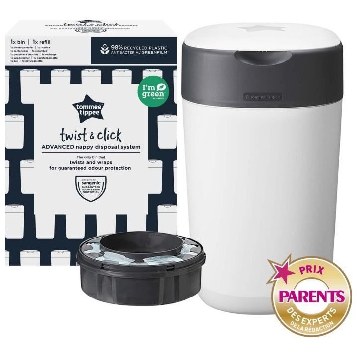 TOMMEE TIPPEE Bac a couches Twist & click Blanc FFP