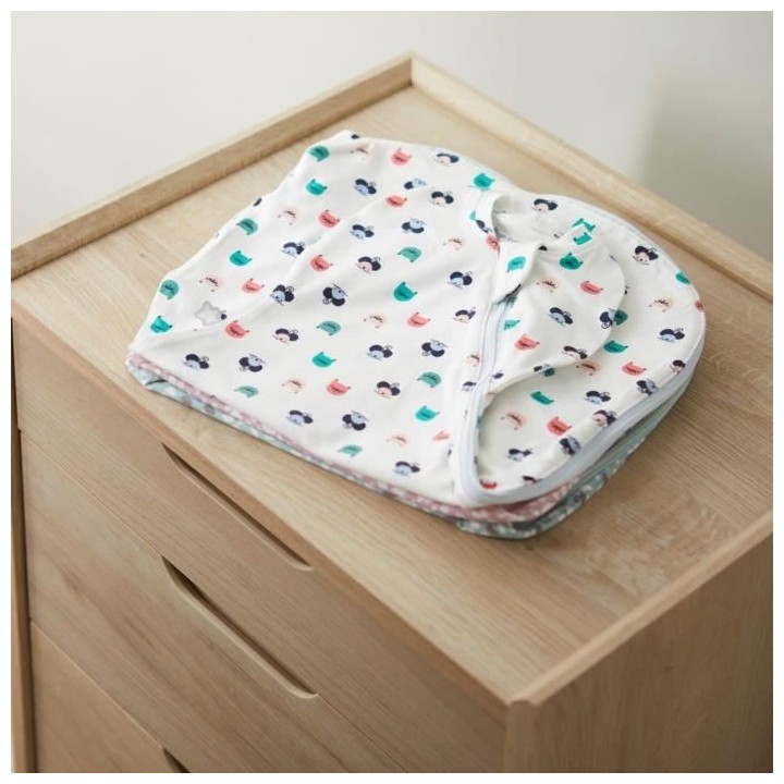 TOMMEE TIPPEE Lange d'emmaillotage x1 - 0-3 mois - Cat & Mouse